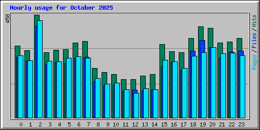 Hourly usage for October 2025